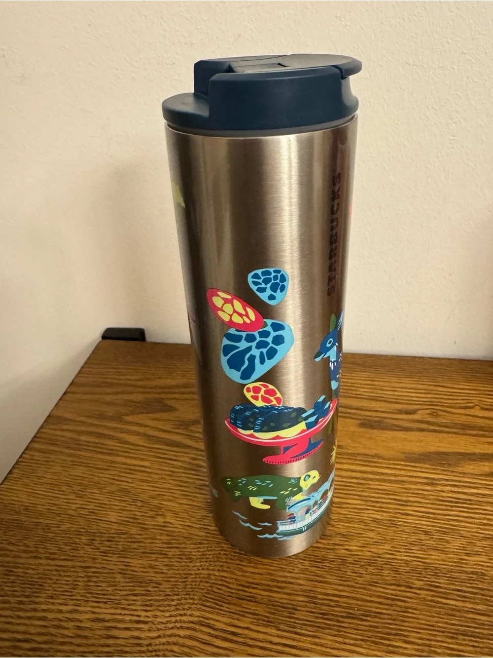 Starbucks Michigan Discovery Series Stainless Steel Tumbler 16oz Travel Mug GUC
